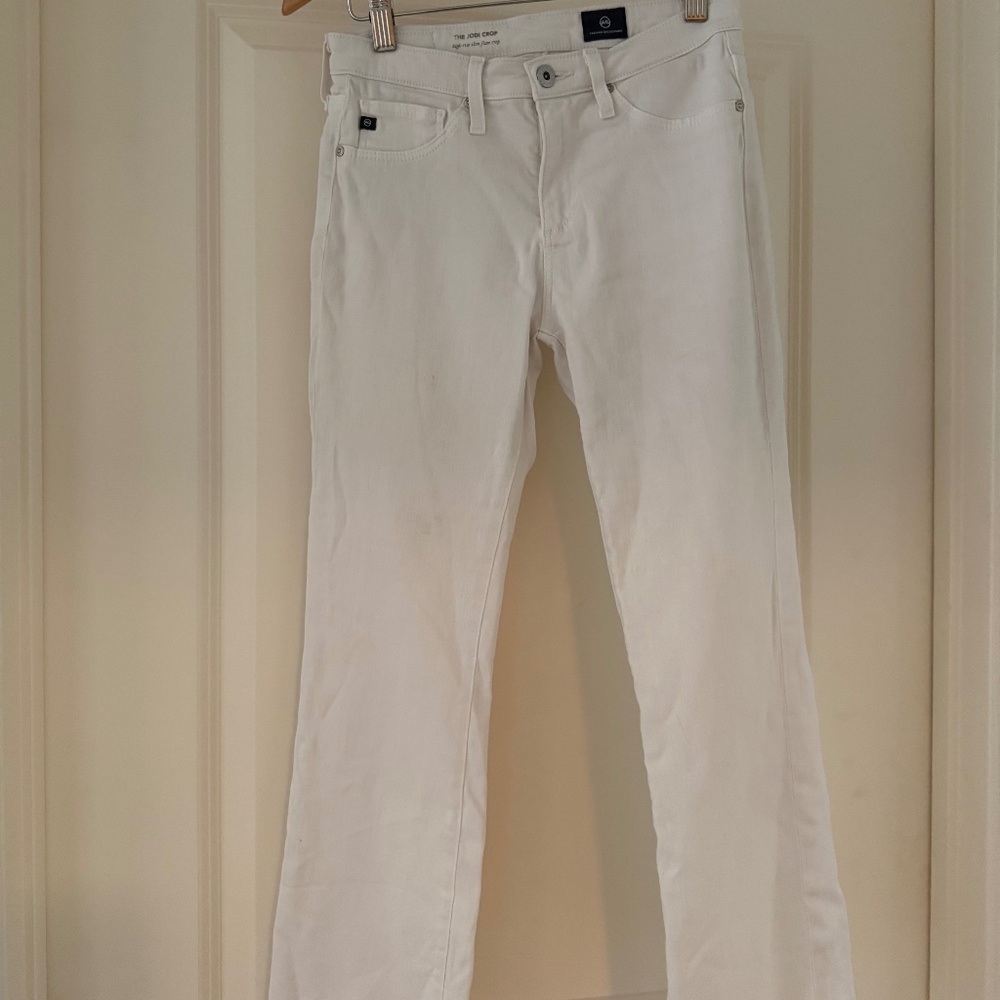 AG Jodi Crop White Jean
